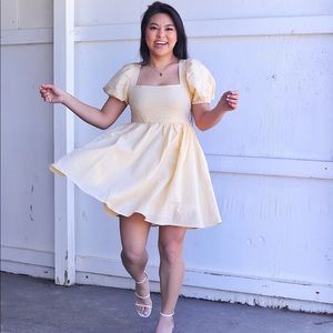 Yellow summer dress